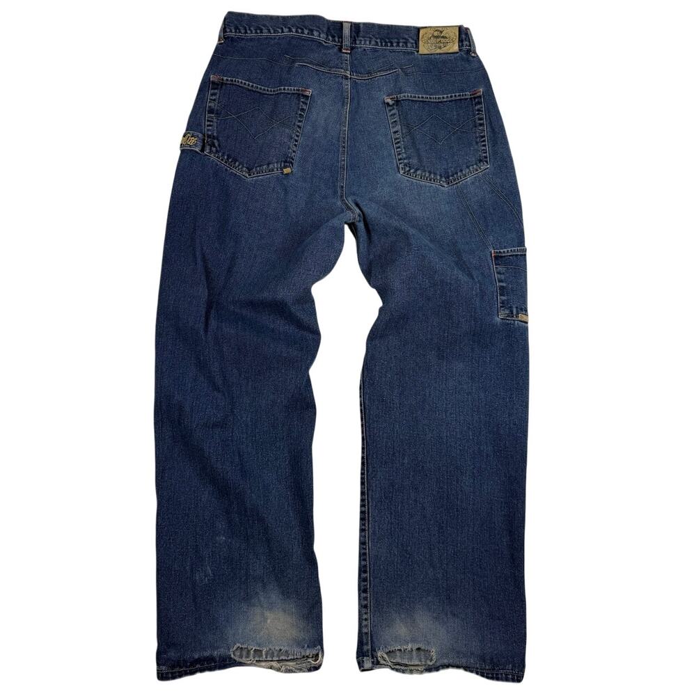 Y2K Snoop Dogg Baggy Oversized Faded Blue Denim Skater Jeans Size 40 x 30